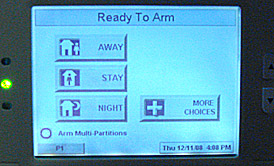 Intrusion alarm key pad